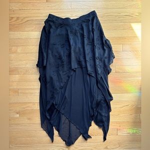 Black Killstar Death Valley Mesh Layered Skirt